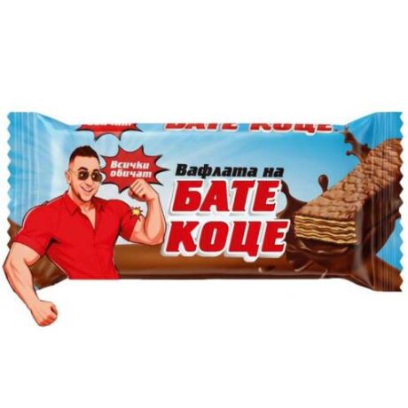 Вафла бате коце кафява*24