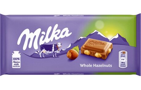 Milka whole hazelnuts