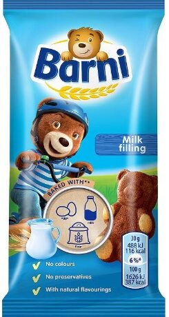 Barni с млечен крем 30 г *24